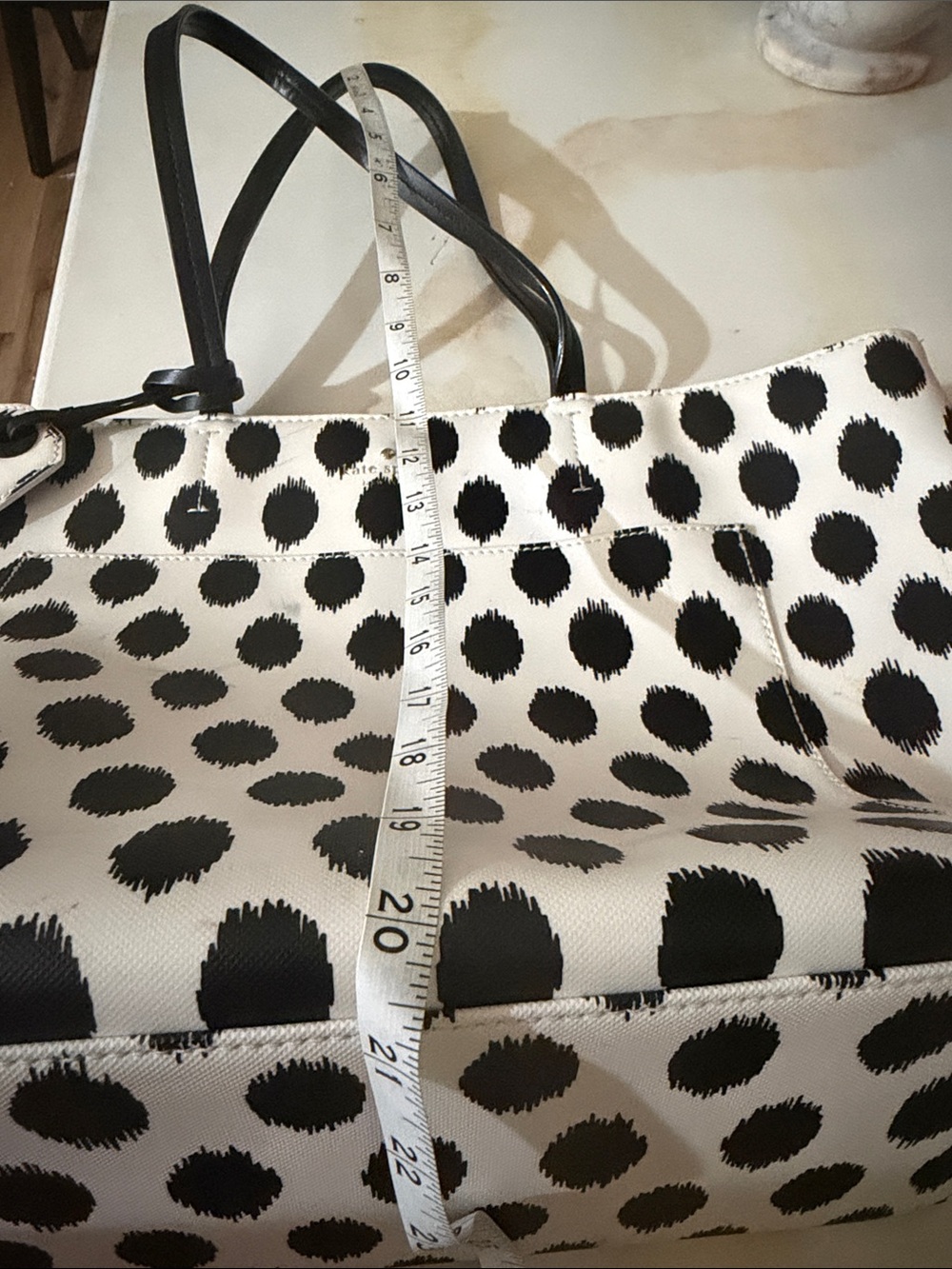 kate spade Black and White Polka Dot Tote - Picture 11 of 12